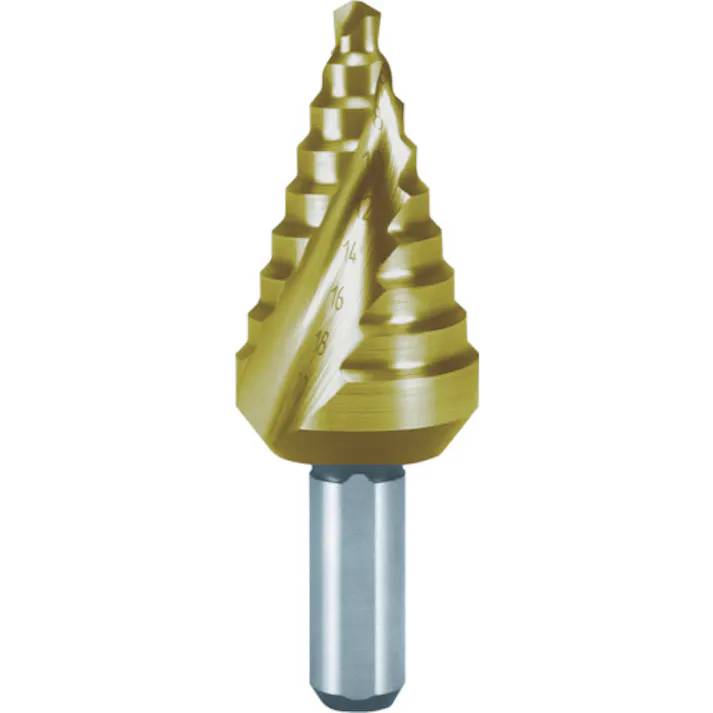 【CAINZ-DASH】RUKO社 2枚刃スパイラルステップドリル 20mm チタン 短尺 101-062T【別送品】