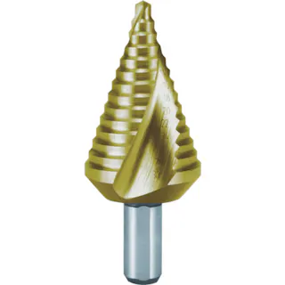 【CAINZ-DASH】RUKO社 2枚刃スパイラルステップドリル 30mm チタン 短尺 101-063T【別送品】