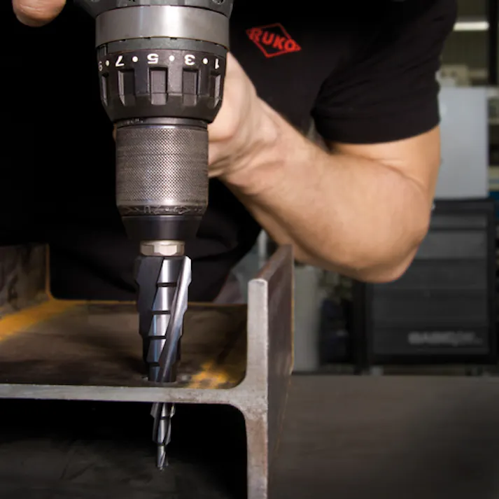 【CAINZ-DASH】RUKO社 4枚刃スパイラルステップドリル 6-20mm ハイス ルナテックコーティング 101083P【別送品】