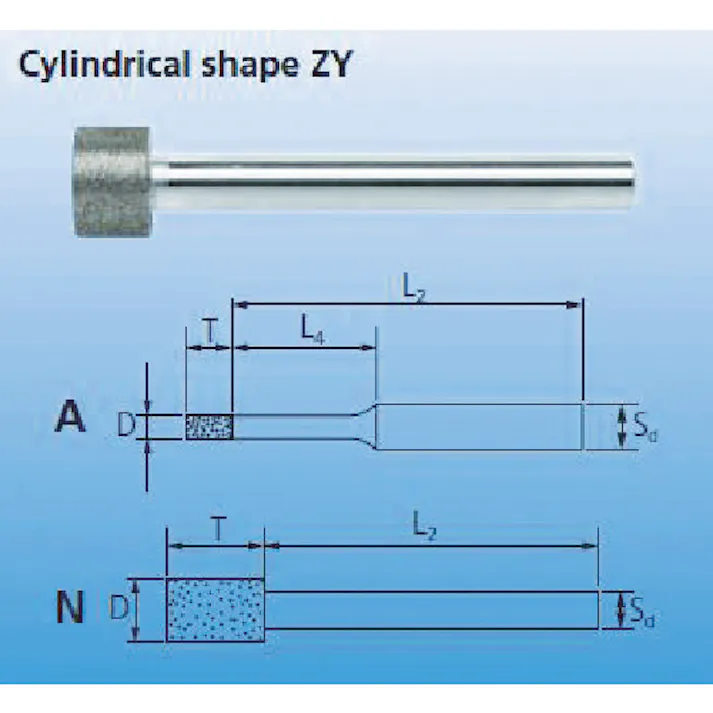 【CAINZ-DASH】フェアッド社 CBNインターナルバー 3mm軸 120 刃径1.0mm BZY-A1.0-258224【別送品】