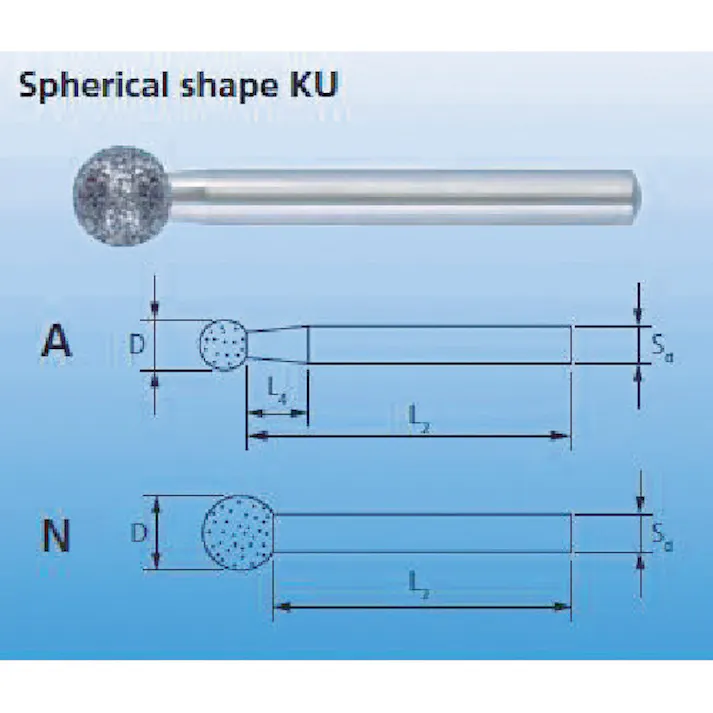【CAINZ-DASH】フェアッド社 CBNインターナルバー 6mm軸 120 刃径8mm BKU-A8.0-259207【別送品】