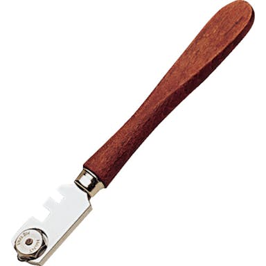 【CAINZ-DASH】Ｂｏｈｌｅ社 ガラスカッター　Ｓｉｌｂｅｒｓｃｈｎｉｔｔ［［Ｒ上］］　木製ハンドル　超硬合金ホイール BO400.0【別送品】