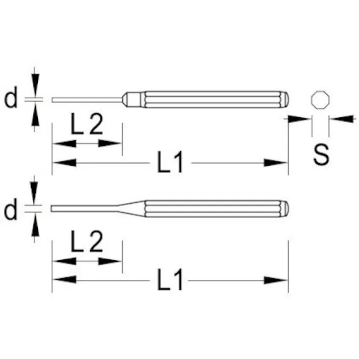 【CAINZ-DASH】ゲドレー社 ピンポンチ 150mm 8759960【別送品】