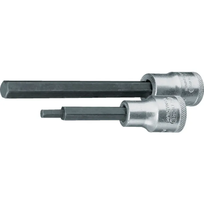 【CAINZ-DASH】GEDORE社 ロングヘキサゴンビットソケット 1/2 12mm IN19L 6158460【別送品】