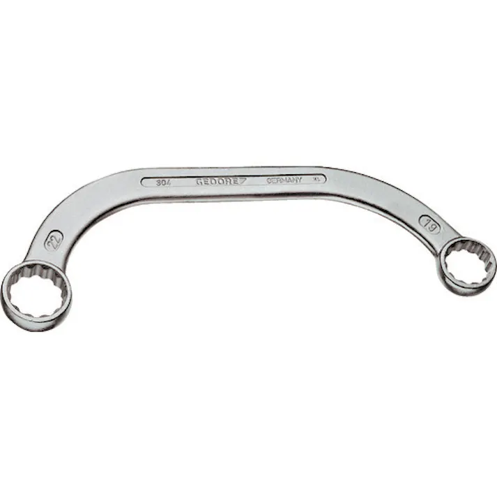 【CAINZ-DASH】ゲドレー社 両口メガネレンチ 半月型 11X13mm 6470040【別送品】
