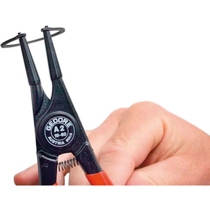 【CAINZ-DASH】ゲドレー社 スナップリングプライヤー 軸用直型 8000A 40-100mm 6701620【別送品】