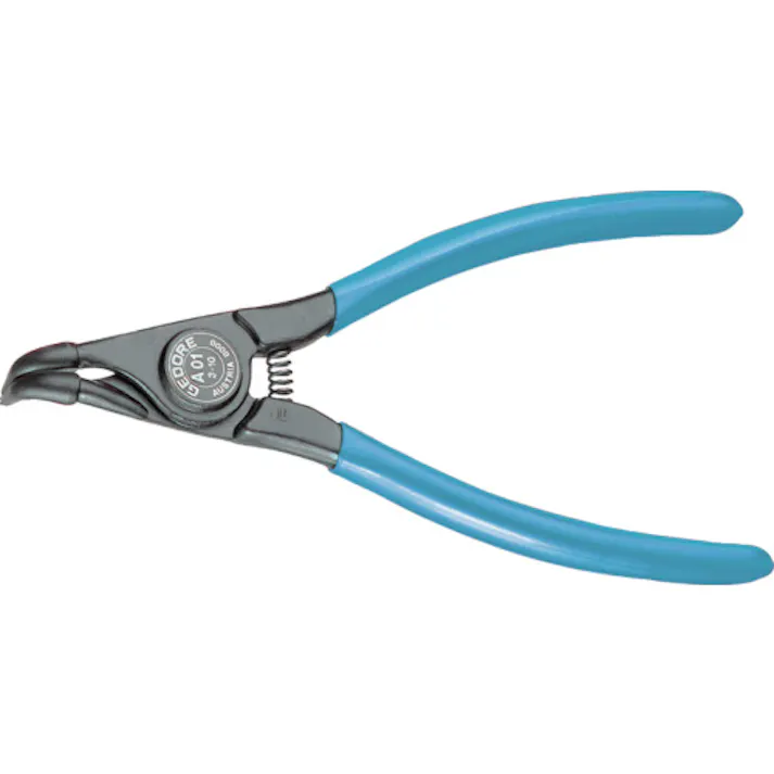 【CAINZ-DASH】ゲドレー社 スナップリングプライヤー 軸用曲型 8000A 3-10mm 6702270【別送品】