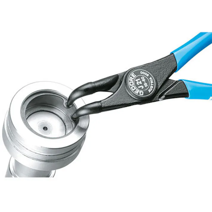 【CAINZ-DASH】ゲドレー社 スナップリングプライヤー 穴用曲型 8000J 40-100mm 6704560【別送品】