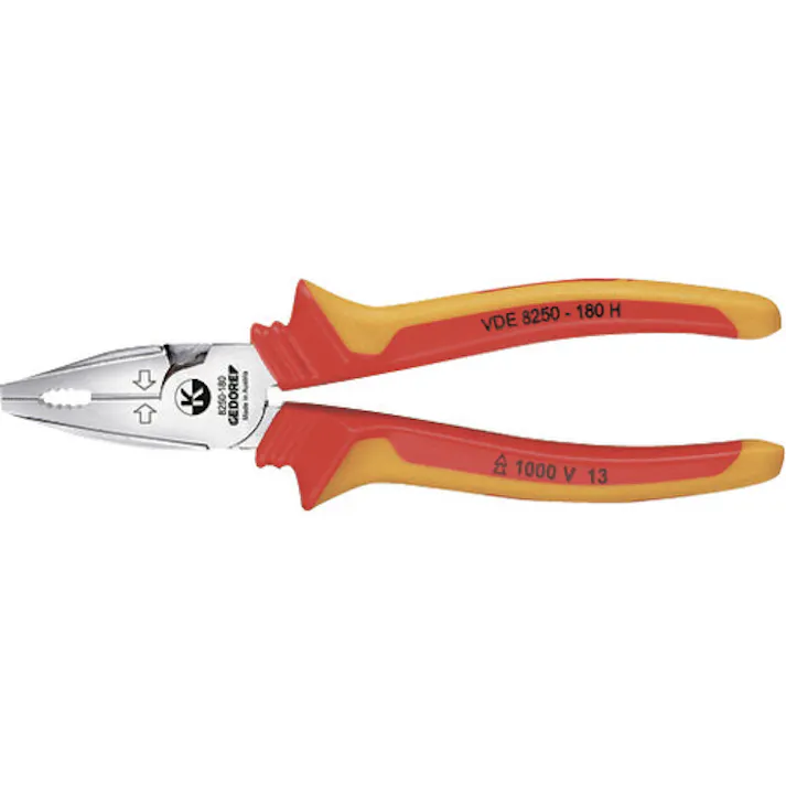 【CAINZ-DASH】ゲドレー社 絶縁ペンチ VDE8250H 180mm 1550950【別送品】