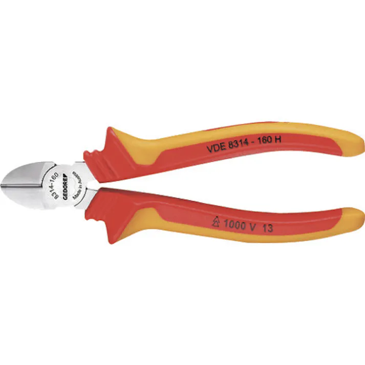 【CAINZ-DASH】ゲドレー社 絶縁ニッパ VDE8314H 140mm 1552155【別送品】