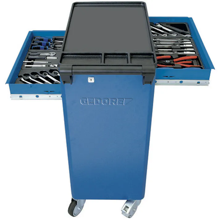 【CAINZ-DASH】ゲドレー社 ツールトロリー 引出6段 75x4 120x1 210x1 9018140【別送品】