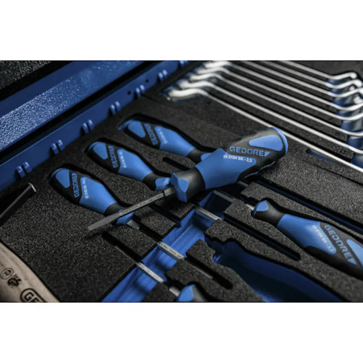 【CAINZ-DASH】ゲドレー社 ツールトロリー 引出6段 75x4 120x1 210x1 9018140【別送品】