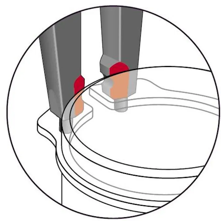 【CAINZ-DASH】ゲドレー社 面接触スナップリングプライヤー 穴用曲型 8000 JE01 12‐25mm 2930838【別送品】