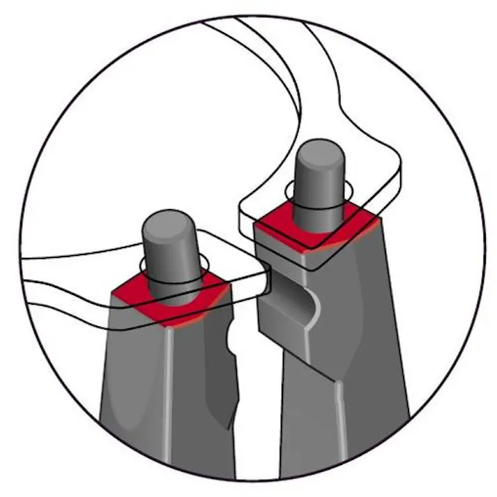 【CAINZ-DASH】ゲドレー社 面接触スナップリングプライヤー 穴用曲型 8000 JE01 19‐60mm 2930846【別送品】
