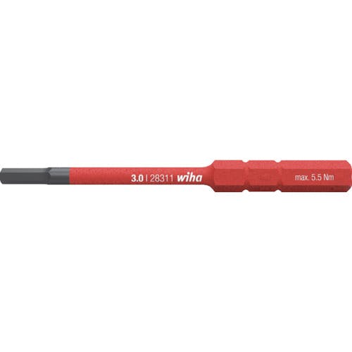 wiha社 絶縁スリムバリオ 差替式ビット 六角 対辺4.0mm 2831-18040 絶縁ドライバー wiha社 絶縁スリムバリオ 差替式ビット 六角 対辺4.0mm 2831-18040 絶縁ドライバー