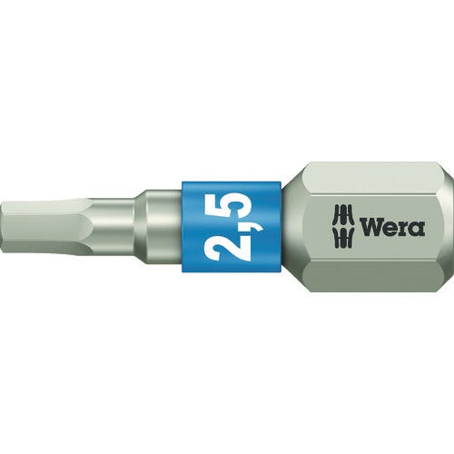 Wera社 3840/1 ステンレストーションビット ヘキサゴン2.5X25 071072 トーションビット Wera社 3840/1 ステンレストーションビット ヘキサゴン2.5X25 071072 トーションビット