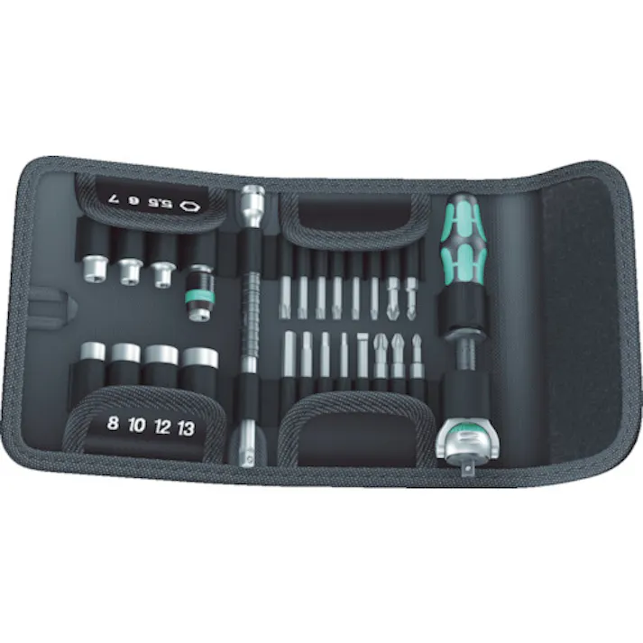 【CAINZ-DASH】Wera社 サイクロップラチェットセット(ソフトケースタイプ) 051045【別送品】