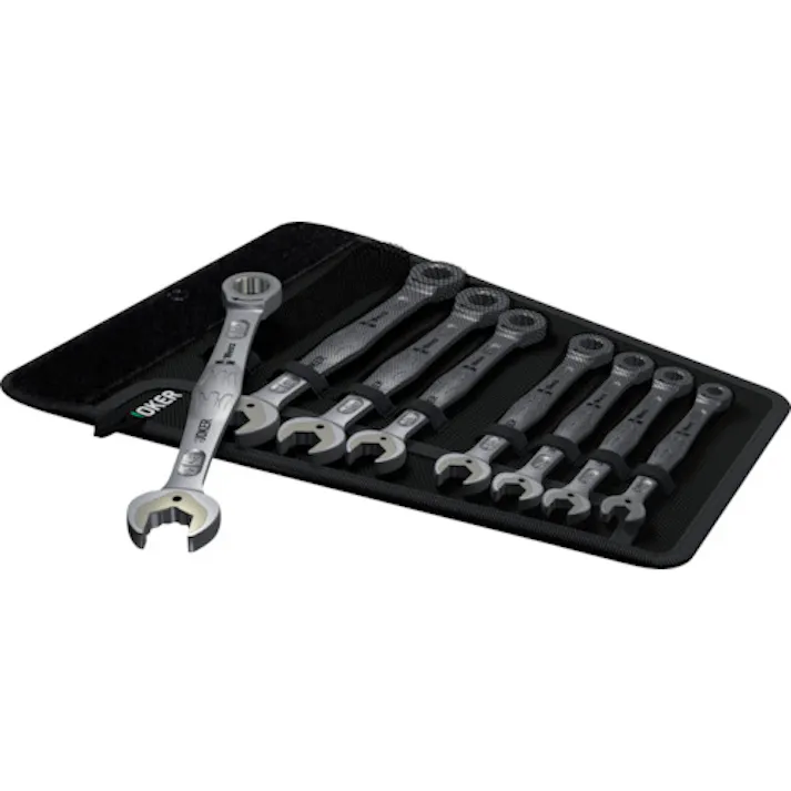 【CAINZ-DASH】Wera社 コンビネーションラチェットレンチセット インチ 8本組 020012【別送品】