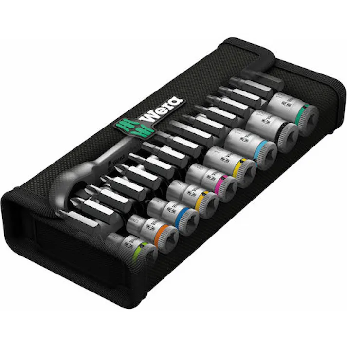 【CAINZ-DASH】Wera社 【売切廃番】ソケットレンチセット 8100SC11 サイクロップラチェット「メタル」セット 1/2 インチサイズ 004081【別送品】