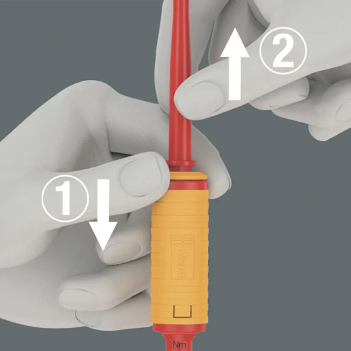 【CAINZ-DASH】Wera社 7440 VDE絶縁トルクドライバー(プレセット)0.3~1.2Nm 074752【別送品】