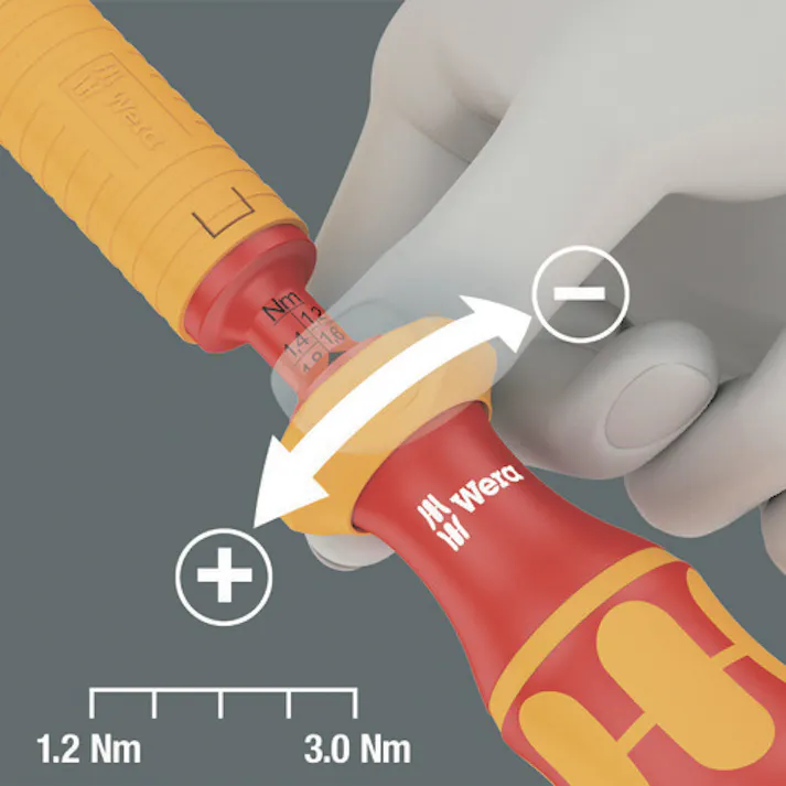 【CAINZ-DASH】Wera社 7440 VDE絶縁トルクドライバー(プレセット)0.3~1.2Nm 074752【別送品】