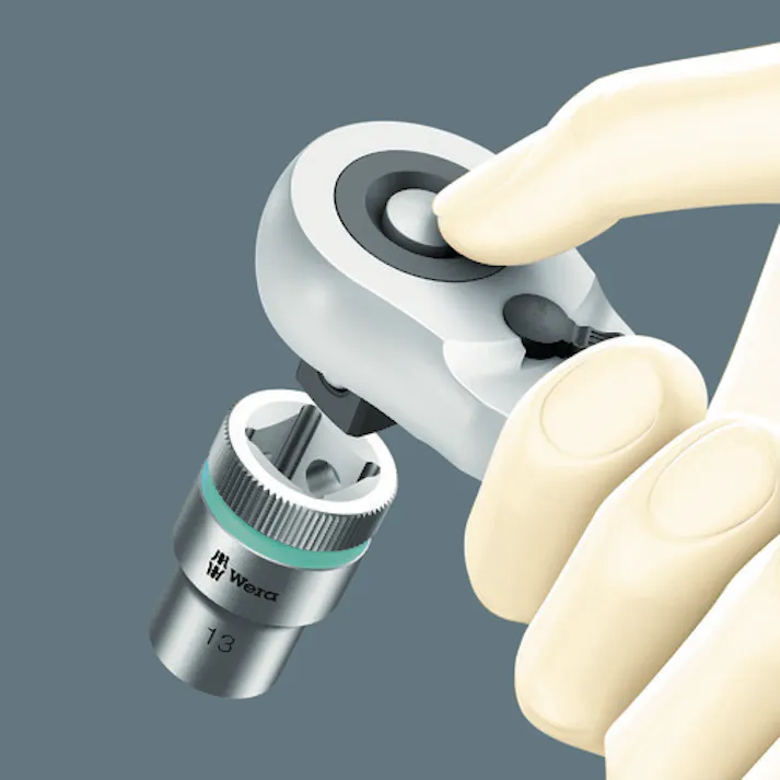 【CAINZ-DASH】Wera社 8006 SC1 サイクロップラチェット「ハイブリッド」セット 1/2 004090【別送品】