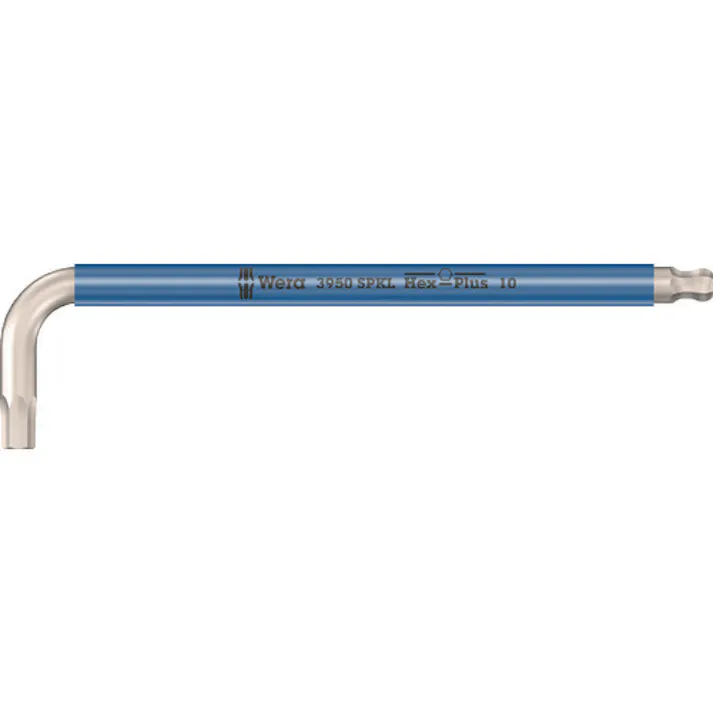 【CAINZ-DASH】Wera社 3950 SPKL Hex-Plus ステンレス六角レンチ 10.0 blue 022668【別送品】