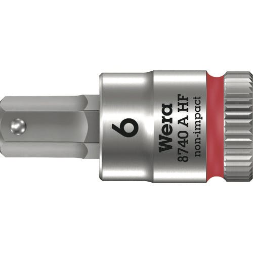 【CAINZ-DASH】Ｗｅｒａ社 ８７４０Ａ　ＨＦソケット　Ｈｅｘ－Ｐｌｕｓ　６．０ｘ２８ｍｍ 003337【別送品】