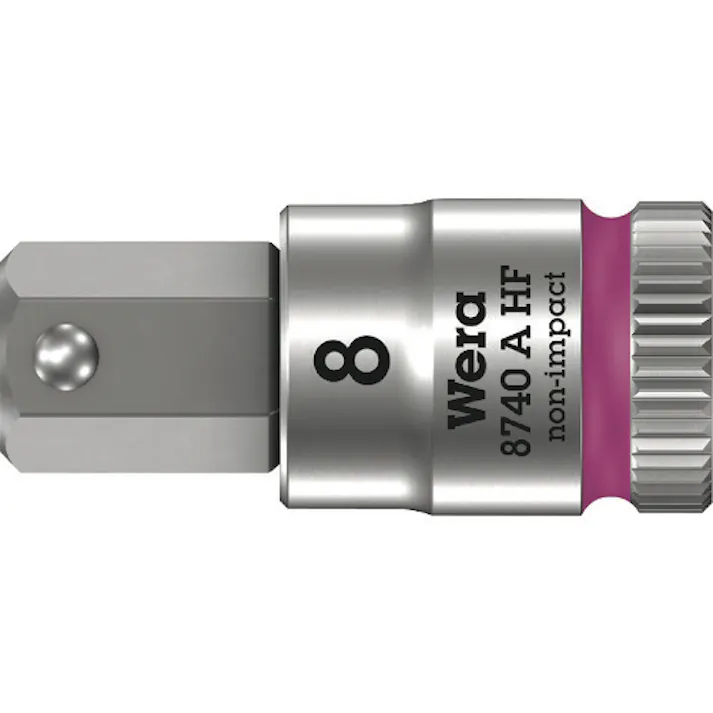 【CAINZ-DASH】Wera社 8740A HFソケット Hex-Plus 8.0x28mm 003339【別送品】