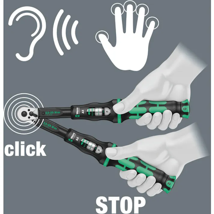 【CAINZ-DASH】Wera社 B1 クリックトルクレンチ 10~50Nm 3/8 343962【別送品】