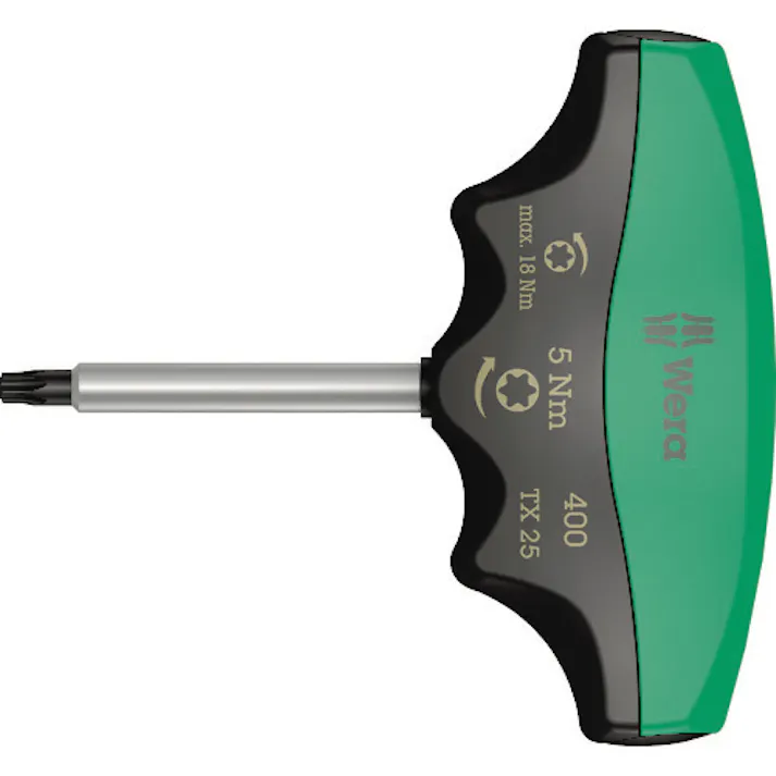 【CAINZ-DASH】Wera社 400 トルクドライバーT型 トルクスTX25 / 5.0 Nm 005091【別送品】