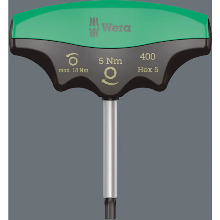 【CAINZ-DASH】Wera社 400 トルクドライバーT型 ヘックスプラス六角5.0 / 5.0 Nm 005081【別送品】