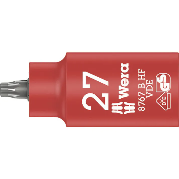 【CAINZ-DASH】Wera社 8767 B VDE 絶縁ホールディングファンションビットソケット TX 27 004922【別送品】