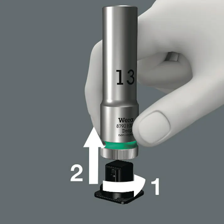 【CAINZ-DASH】Wera社 Belt C 1ディープソケットベルトセット 004565【別送品】