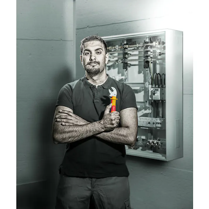 【CAINZ-DASH】Wera社 6004 絶縁自動調整式モンキーラチェットスパナ 口開き7-10mm 020150【別送品】