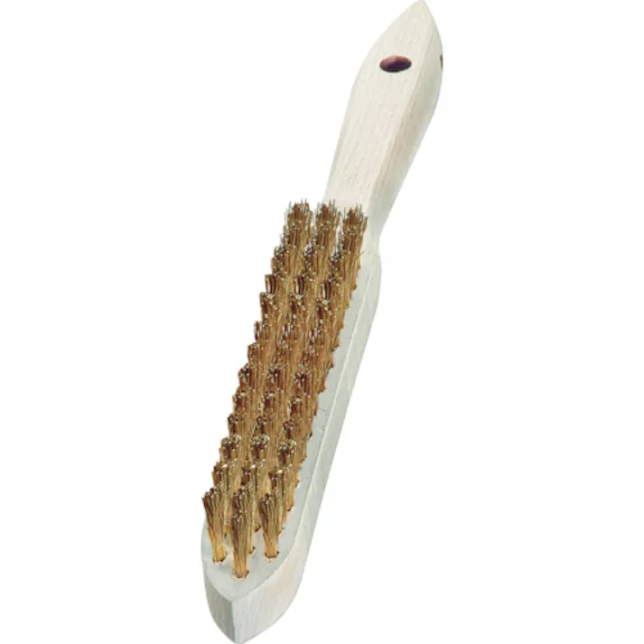 【CAINZ-DASH】LESSMANN社 剣先3行 木柄ハンドブラシ 真鍮線 107331【別送品】