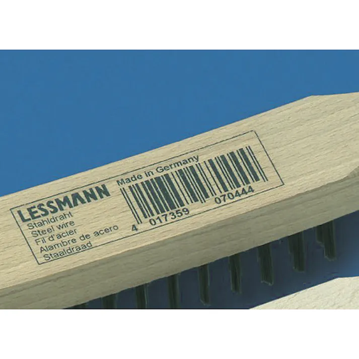 【CAINZ-DASH】LESSMANN社 4行 ロング木柄ハンドブラシ 真鍮線 122461【別送品】