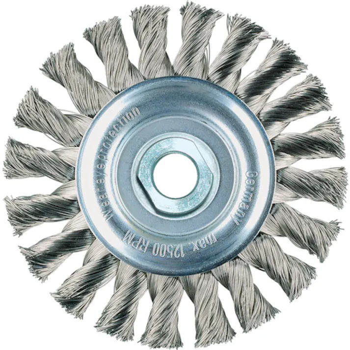 【CAINZ-DASH】LESSMANN社 ホイールブラシ Φ100 ステンレス線 0.35 471714【別送品】