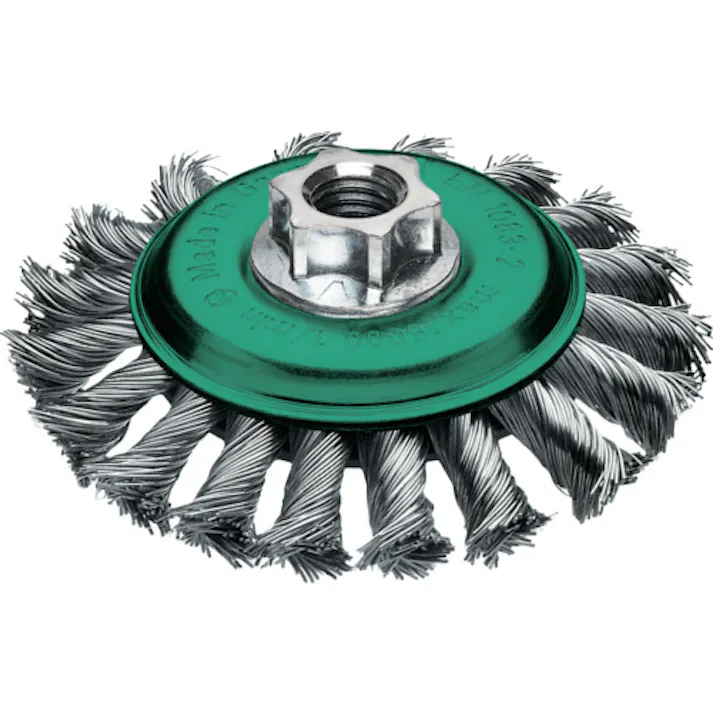 【CAINZ-DASH】LESSMANN社 ノットベベルブラシ Φ100 ステンレス線 0.5 471854【別送品】