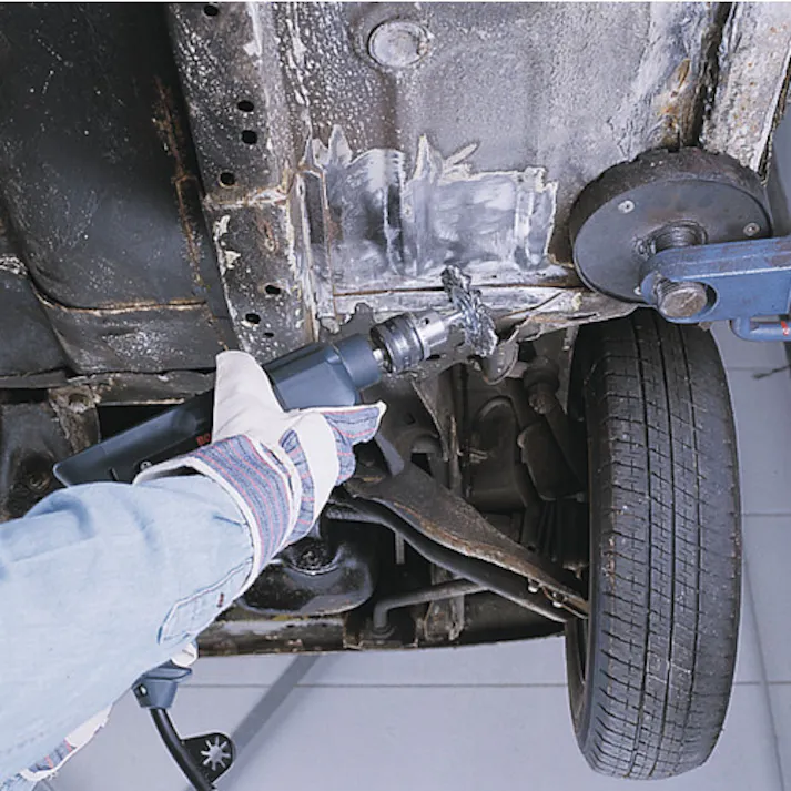 【CAINZ-DASH】LESSMANN社 軸付ホイルブラシ Φ75 高張度鋼線 0.5 417198【別送品】