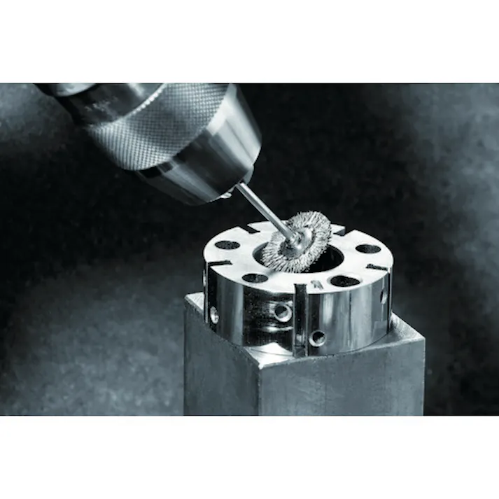 【CAINZ-DASH】LESSMANN社 軸付ミニチュアブラシ 平型 Φ16 410221【別送品】