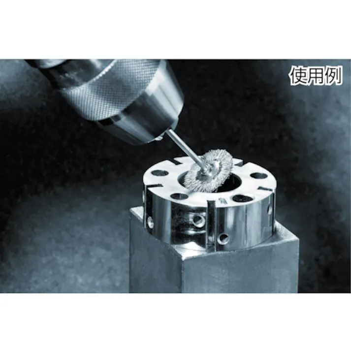 【CAINZ-DASH】LESSMANN社 軸付ミニチュアブラシ 平型 Φ19 410322【別送品】