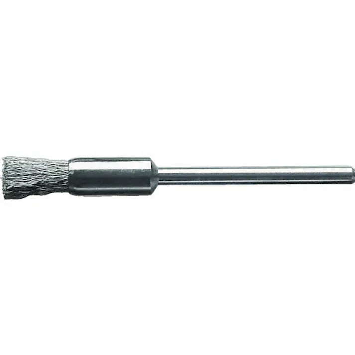 【CAINZ-DASH】LESSMANN社 軸付ミニチュアエンド型ブラシ 鋼線 0.1 Φ5 450221【別送品】