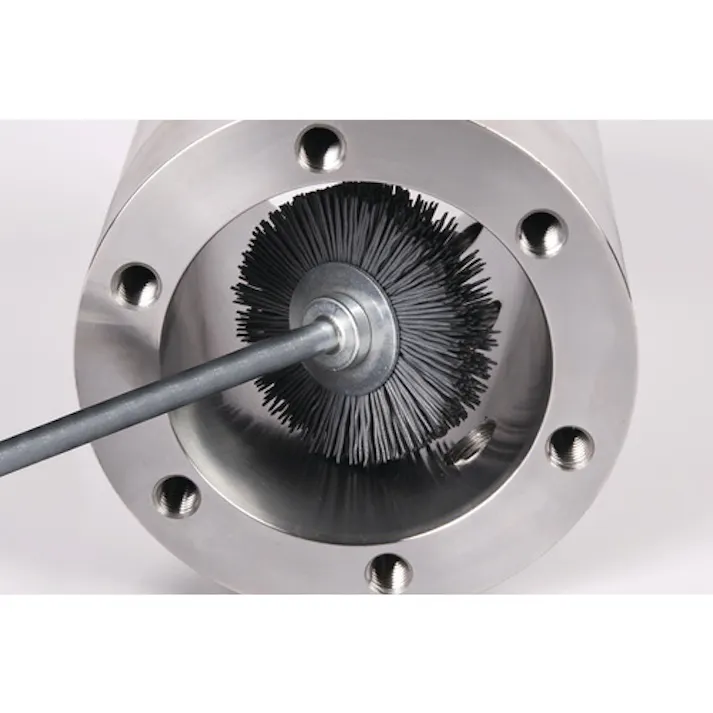 【CAINZ-DASH】LESSMANN社 軸付ホイルブラシ 砥粒入ナイロン線 0.6 #320 φ70 417872【別送品】