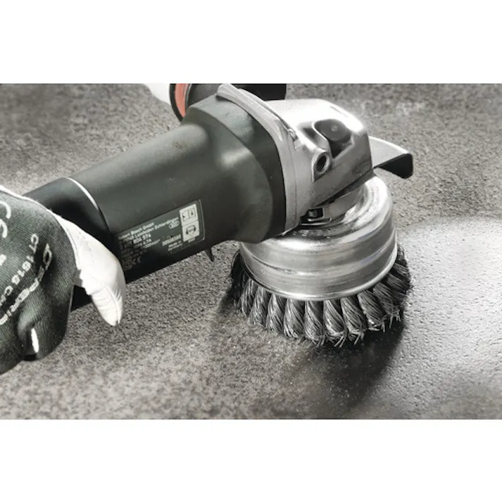 【CAINZ-DASH】LESSMANN社 左右逆ノットカップブラシ Φ65 ステンレス線 線径0.5 48281WJP【別送品】