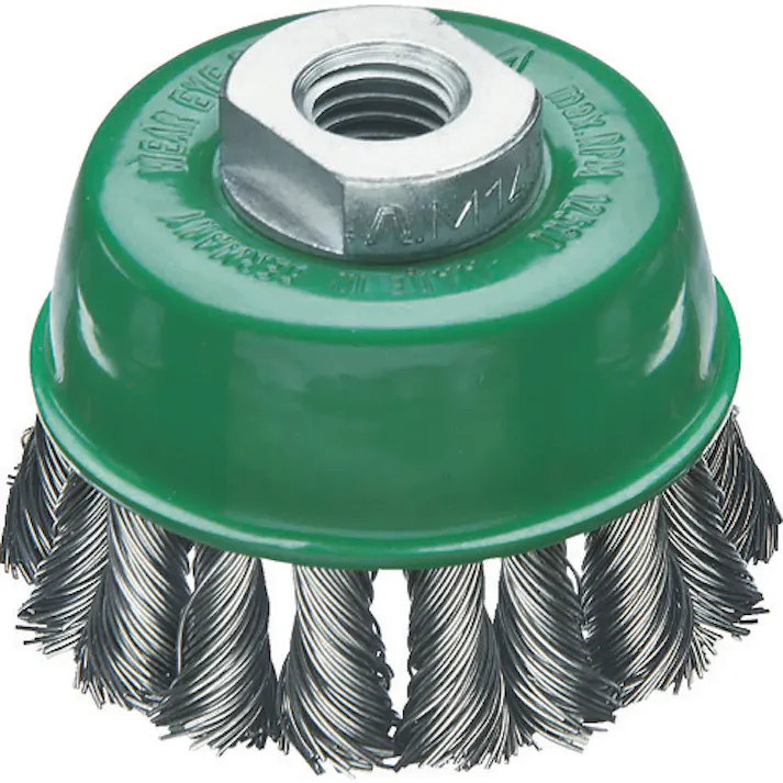 【CAINZ-DASH】LESSMANN社 左右逆ノットカップブラシ Φ65 高張度鋼線 線径0.5 48221WJP【別送品】