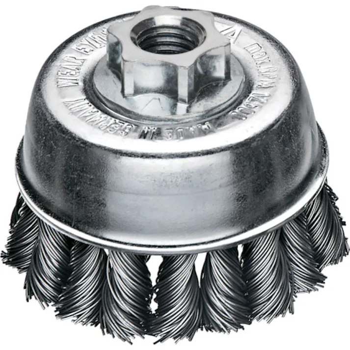 【CAINZ-DASH】LESSMANN社 左右逆ノットカップブラシ Φ65 高張度鋼線 線径0.5 48221WJP【別送品】