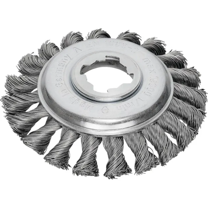 【CAINZ-DASH】LESSMANN社 XーLOCK ノットベベルブラシ Φ115 高張度鋼線 線径0.5 472.25X.JP【別送品】