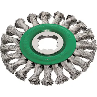 【CAINZ-DASH】LESSMANN社 XーLOCK ノットホイールブラシ Φ115 ステンレス 線径0.5 472.81X.JP【別送品】