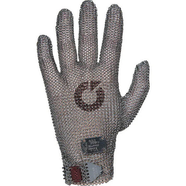 【CAINZ-DASH】Heilemann社 突刺し防止 耐切創クサリ手袋 オールメタル 1枚 SS 20.0mm EM50D【別送品】